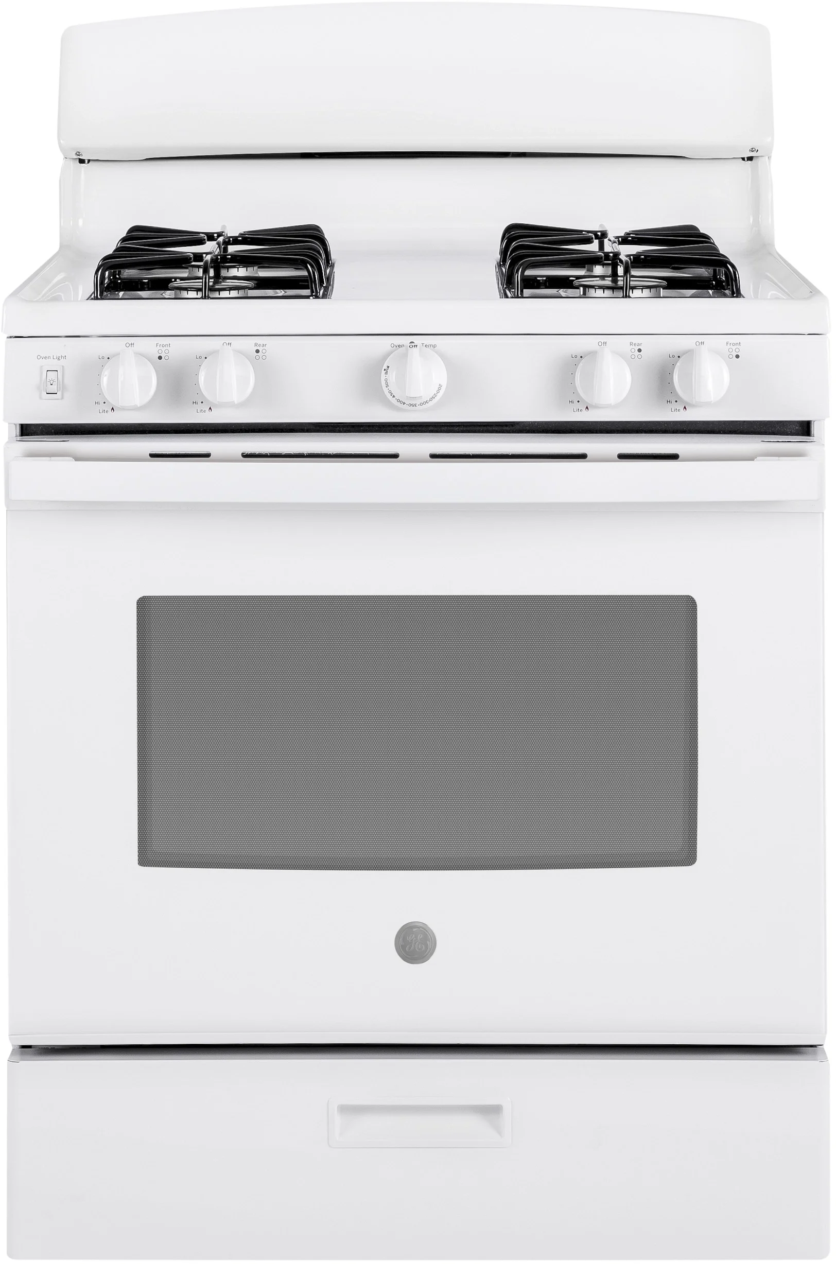 GE 30" White Gas Sealed Burner Range