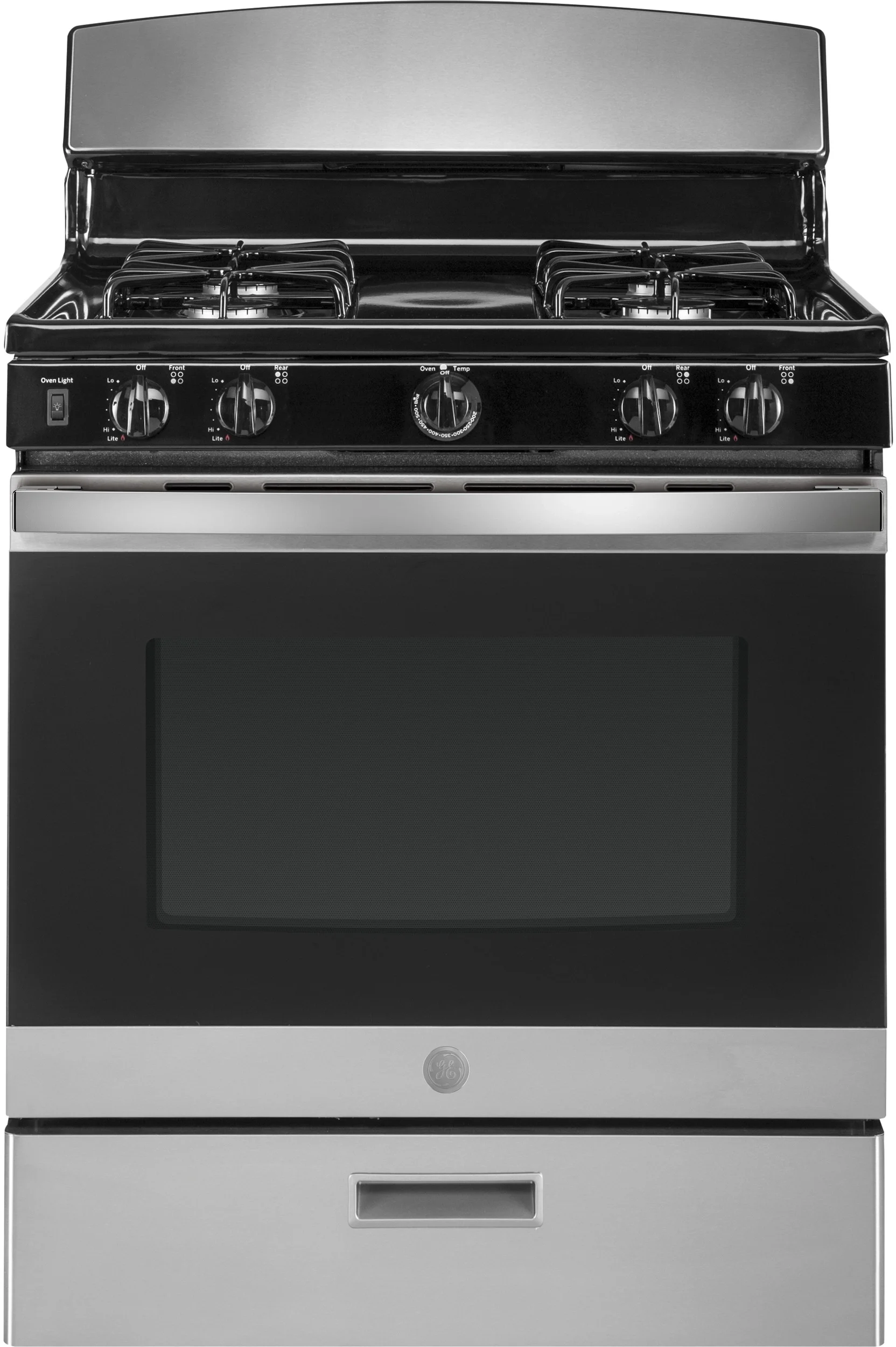 GE 30" Stainless Steel Gas Sealed Burner Range - ADA Compliant