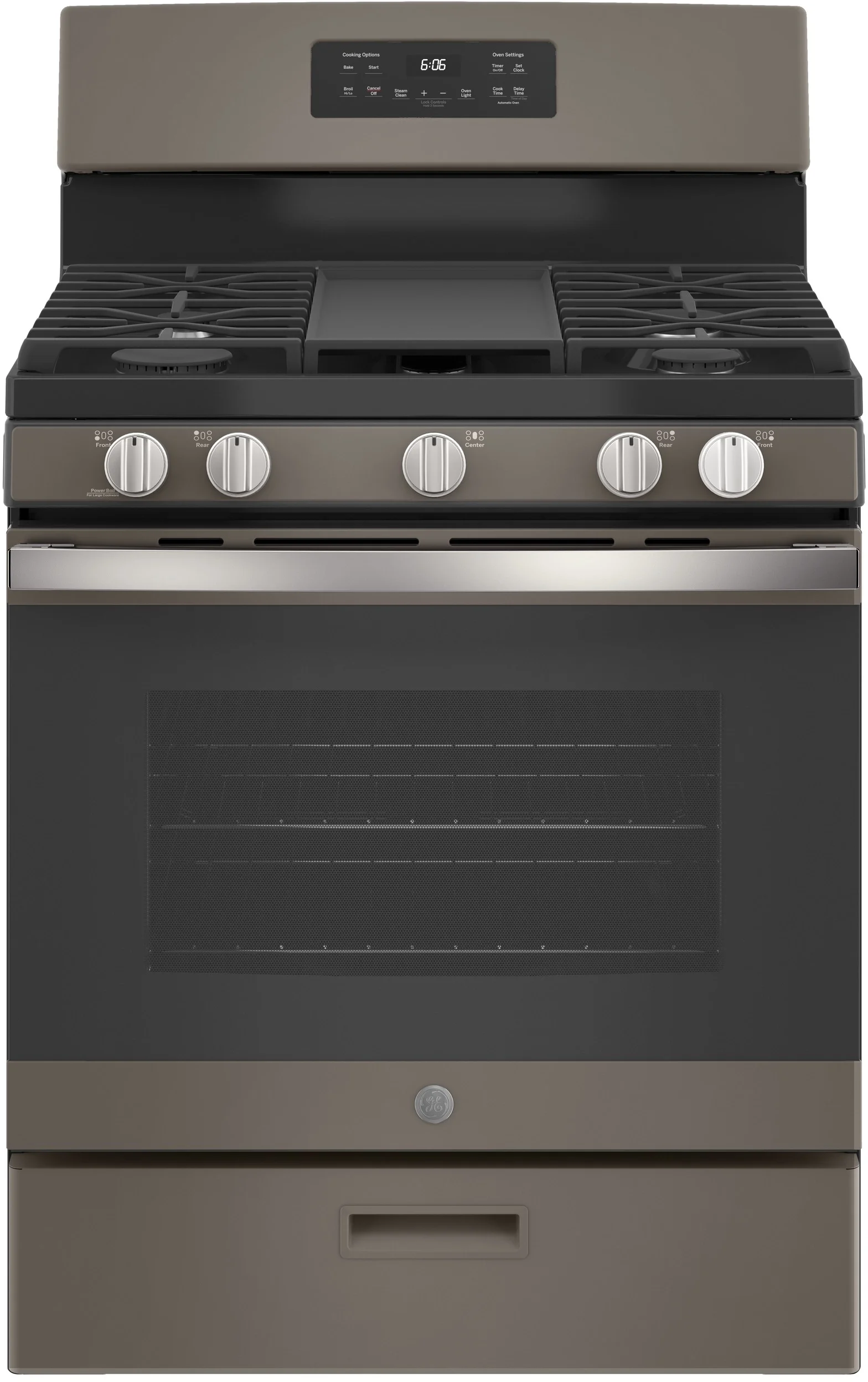 GE 30" Slate Gas Sealed Burner Range