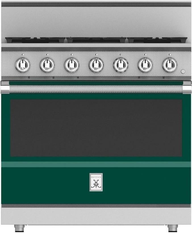 Hestan KRG365LPGR 36 Inch Grove Green Gas Convection Freestanding Range