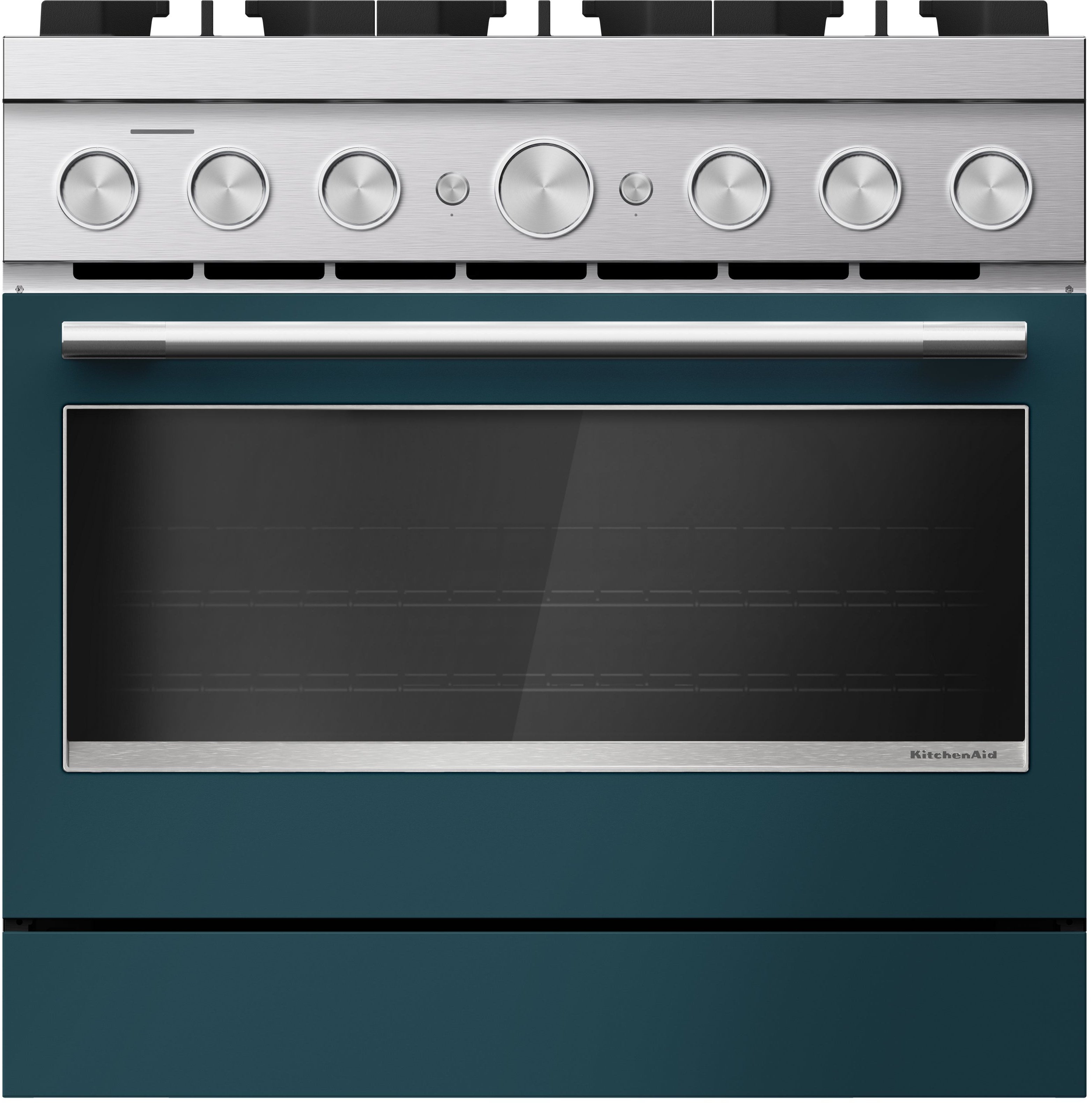 KitchenAid 36-Inch 6 Burner Commercial-Style Dual Fuel Range with No Preheat Air Fry Mode: Agave