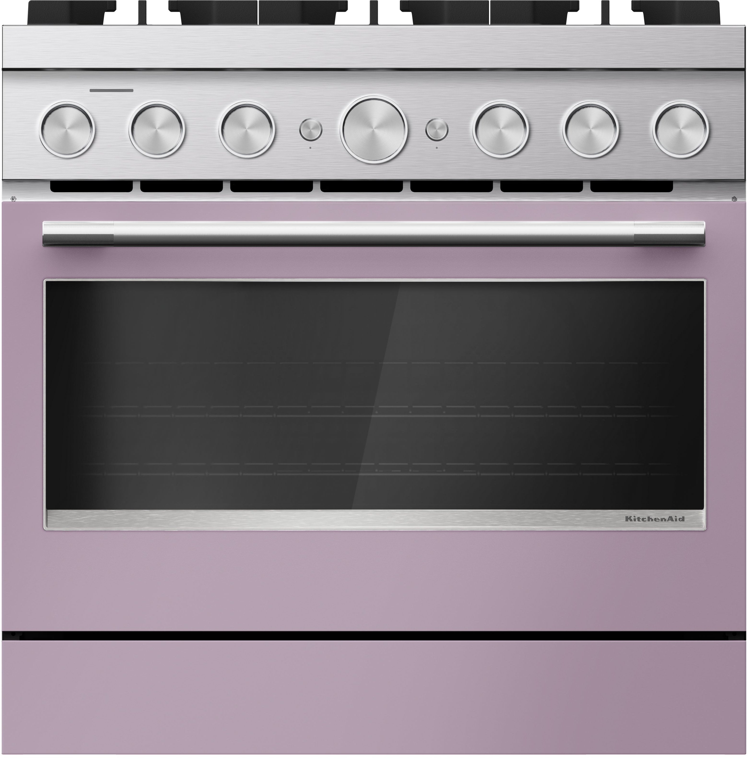 KitchenAid 36-Inch 6 Burner Commercial-Style Dual Fuel Range with No Preheat Air Fry Mode: Wildflower