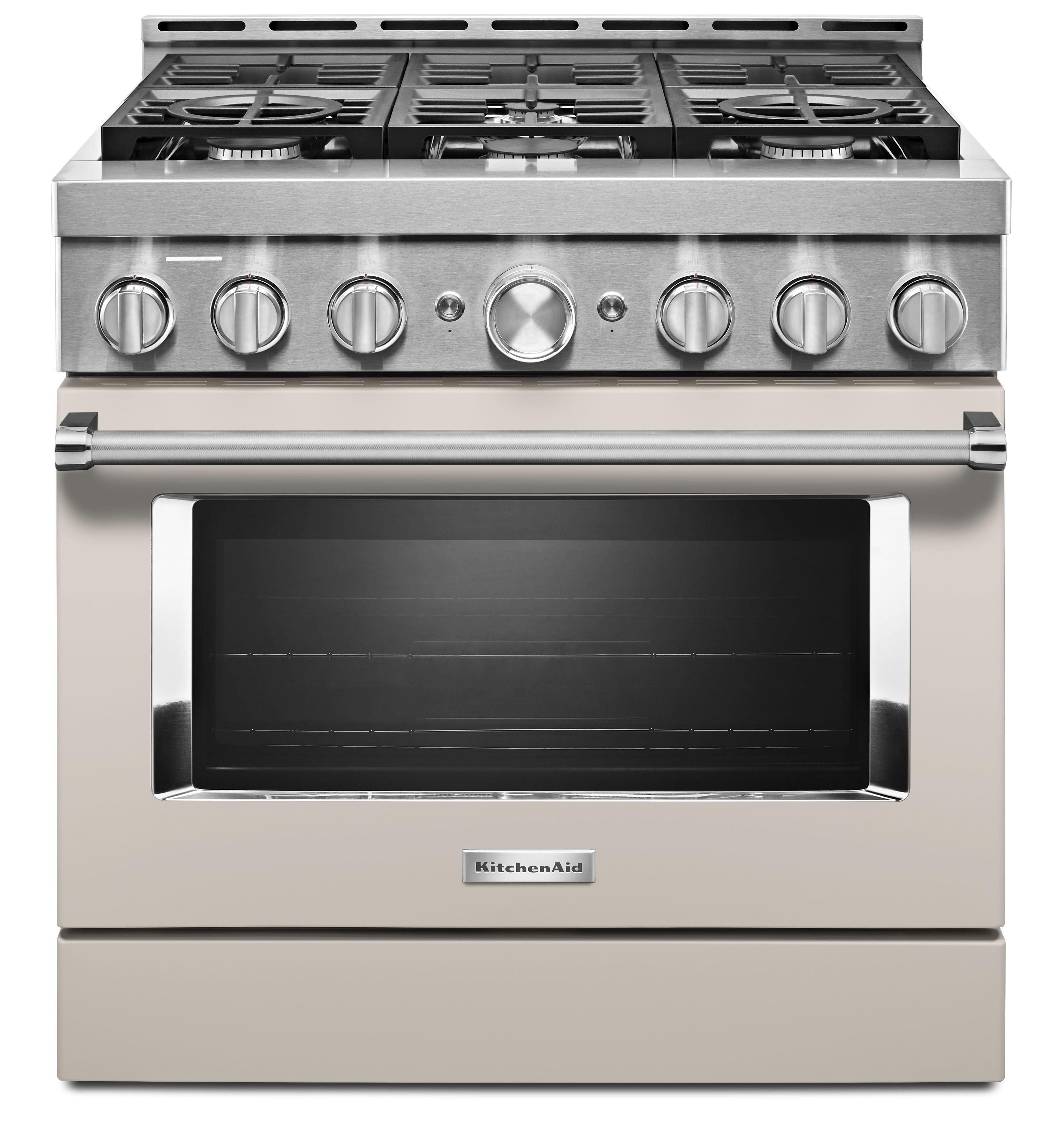 Kitchen Aid KFGC506JMH 36 Inch Gas Freestanding Range
