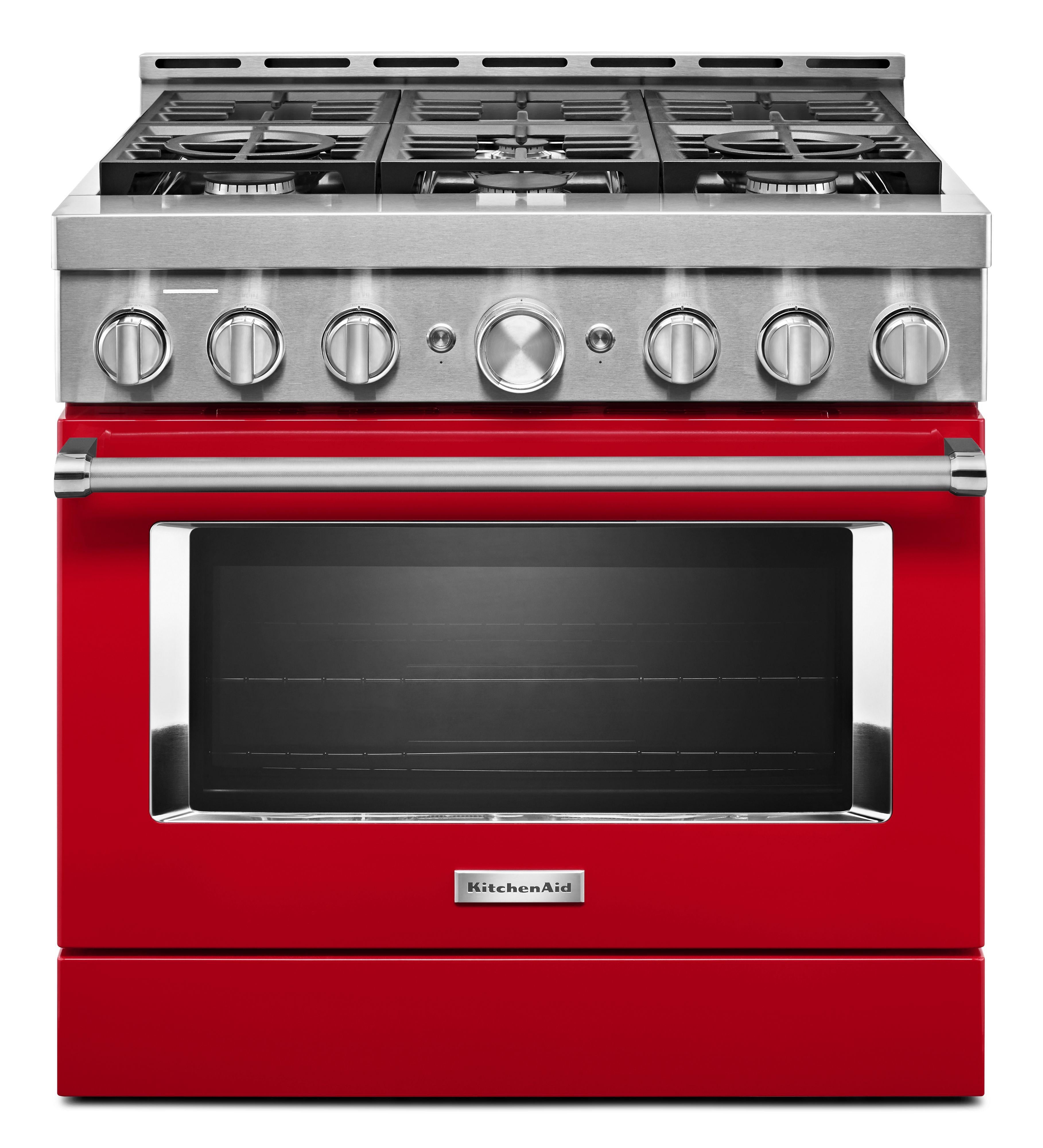 Kitchen Aid KFGC506JPA 36 Inch Gas Freestanding Range