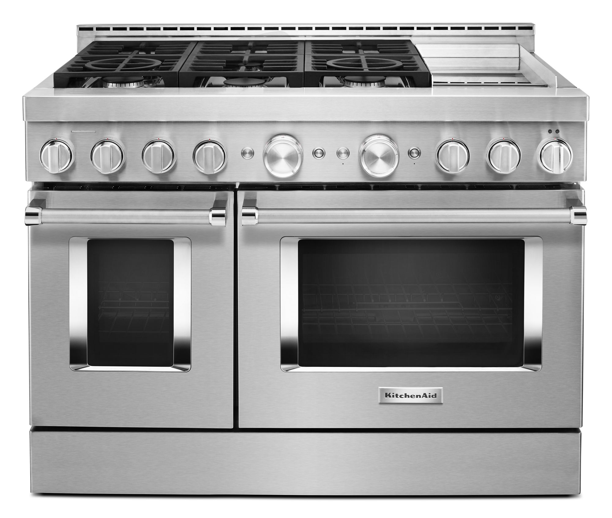 Kitchen Aid KFGC558JSS 48 Inch Gas Freestanding Range