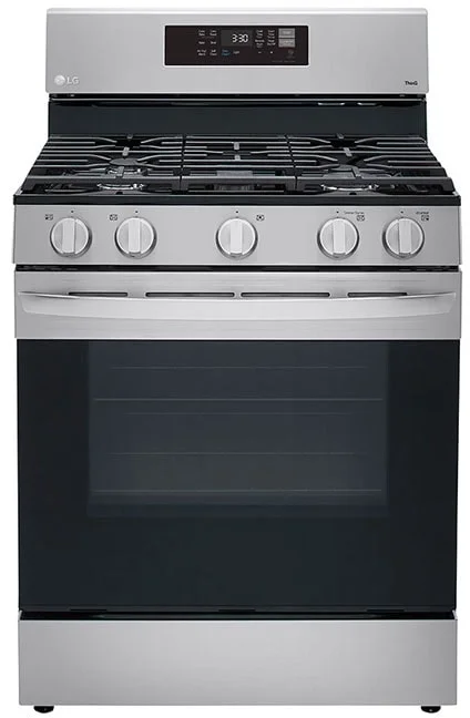 LG LRGL5823S 30 Inch Stainless Steel Gas Convection Freestanding Range