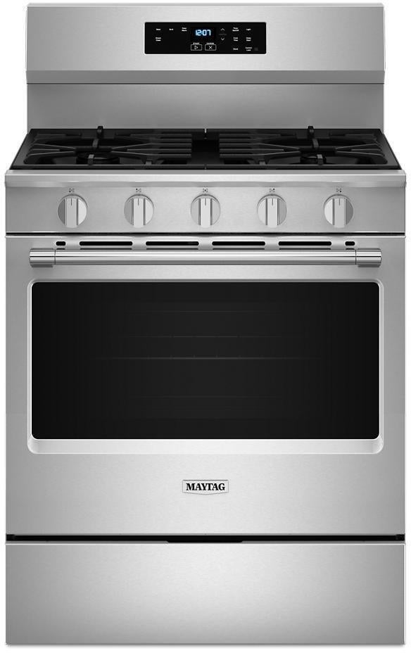 Maytag 30 Inch. 5.0 Cu. Ft. Gas Range With Steam Clean: Stainless Steel