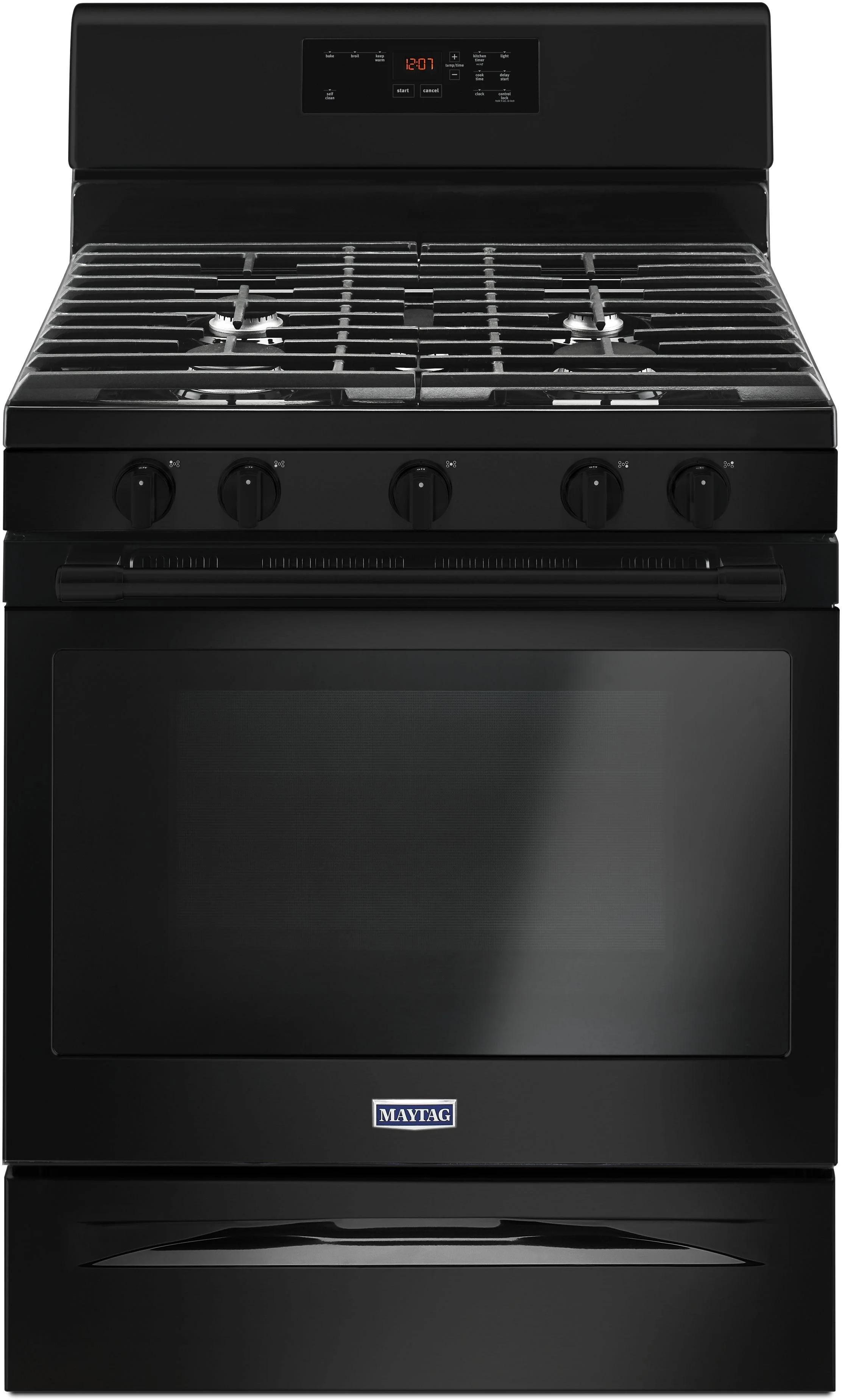 Maytag 30" Black Gas Sealed Burner Range