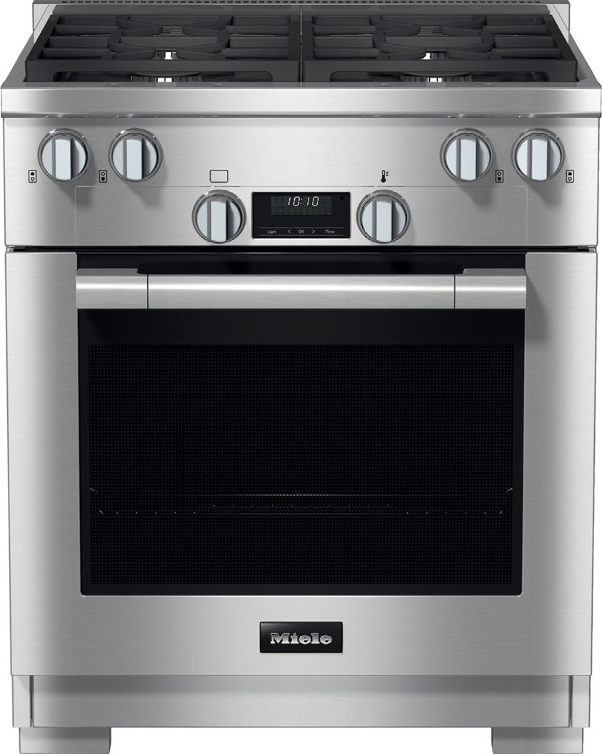 Miele HR11243LP G7000 Series 30 Inch Liquid Propane, All Gas Freestanding Range in Clean Touch Steel