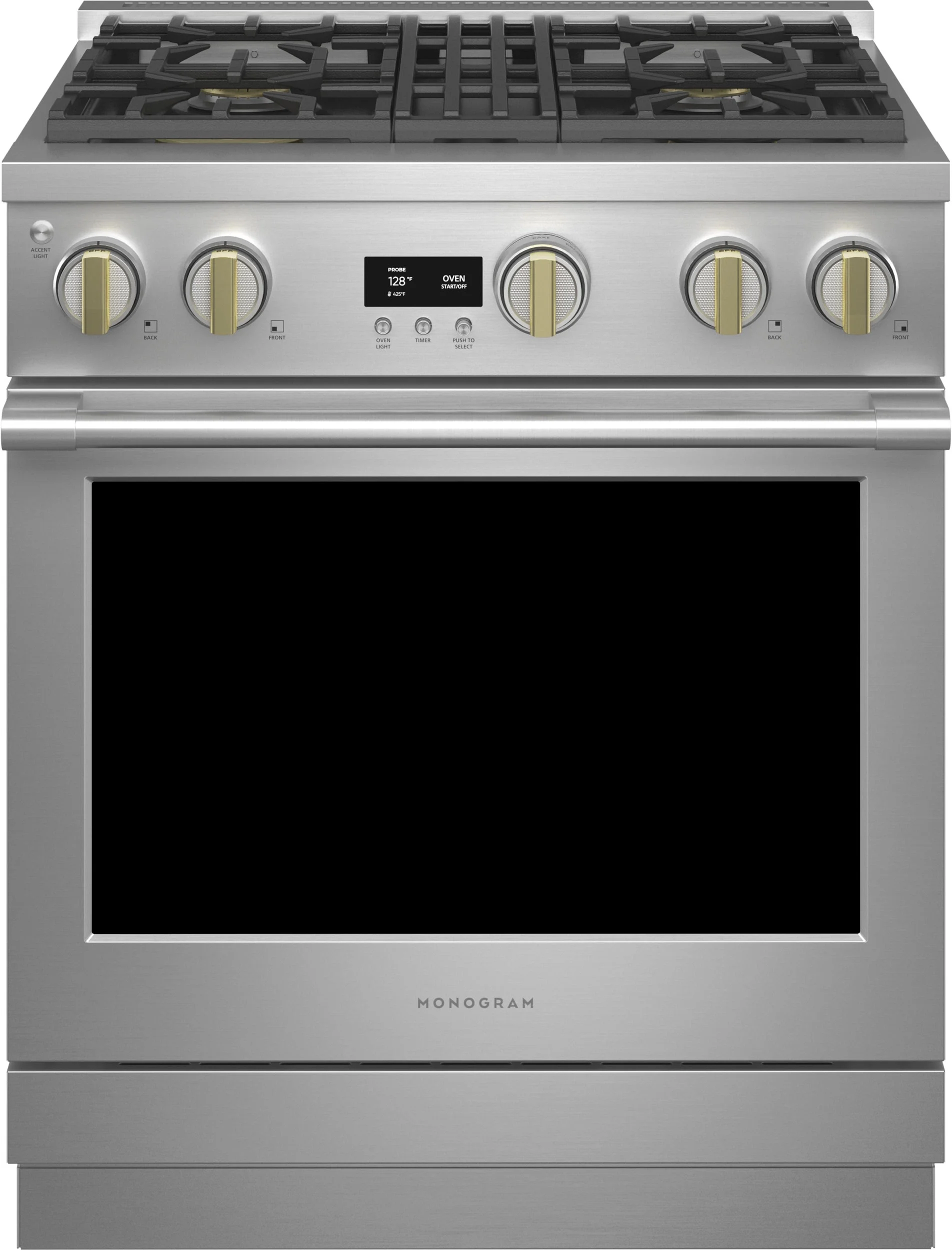 Monogram ZGP304NTSS 30 Inch Stainless Steel Gas Freestanding Range, in Stainless Steel