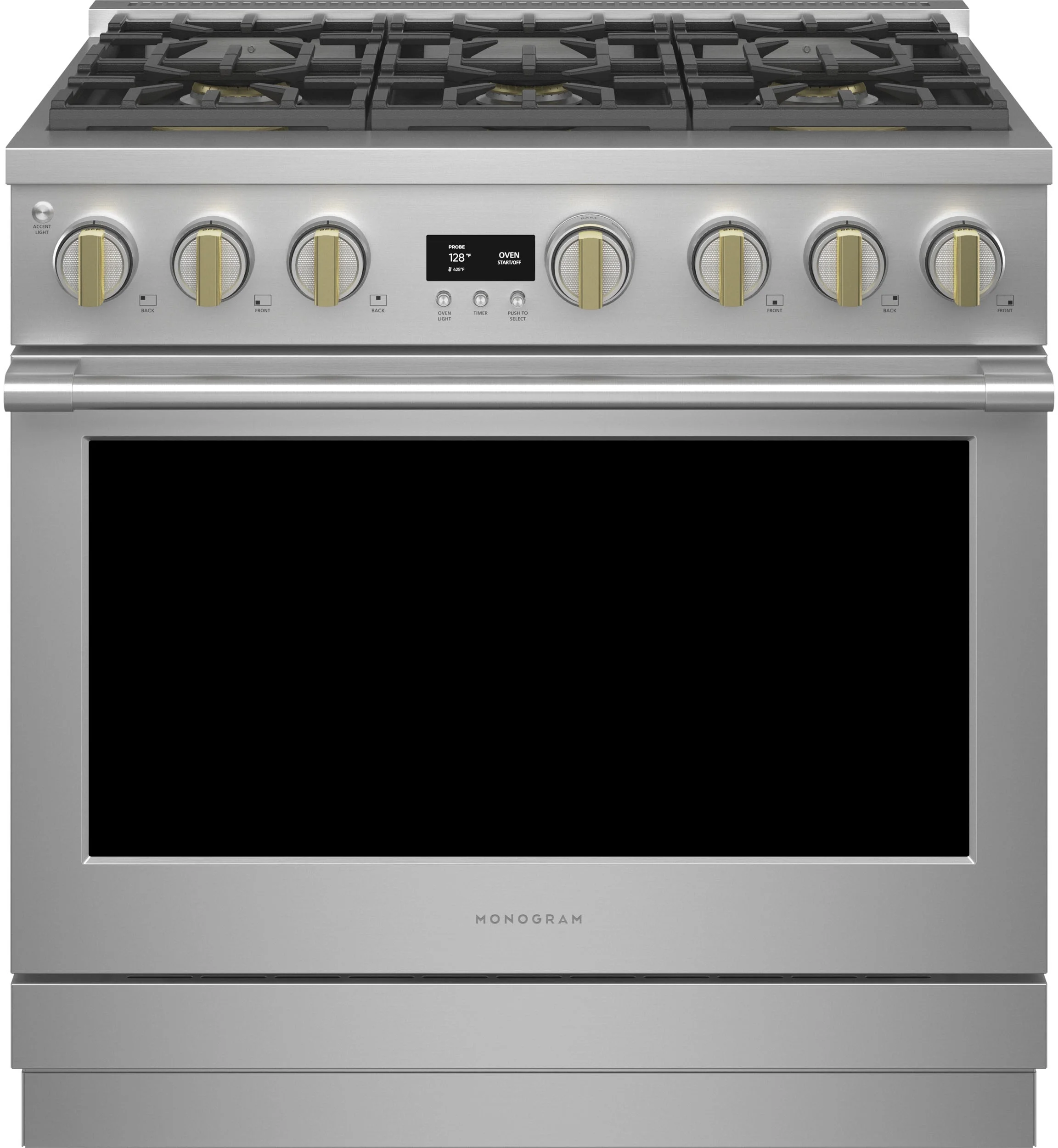 Monogram ZGP366NTSS 36 Inch Stainless Steel Gas Freestanding Range, in Stainless Steel