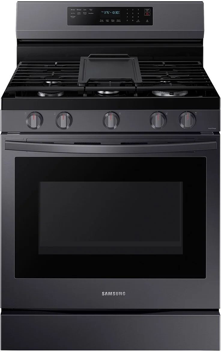 Samsung NX60A6711SG Black Stainless Steel Gas Freestanding Range, in Black Stainless Steel