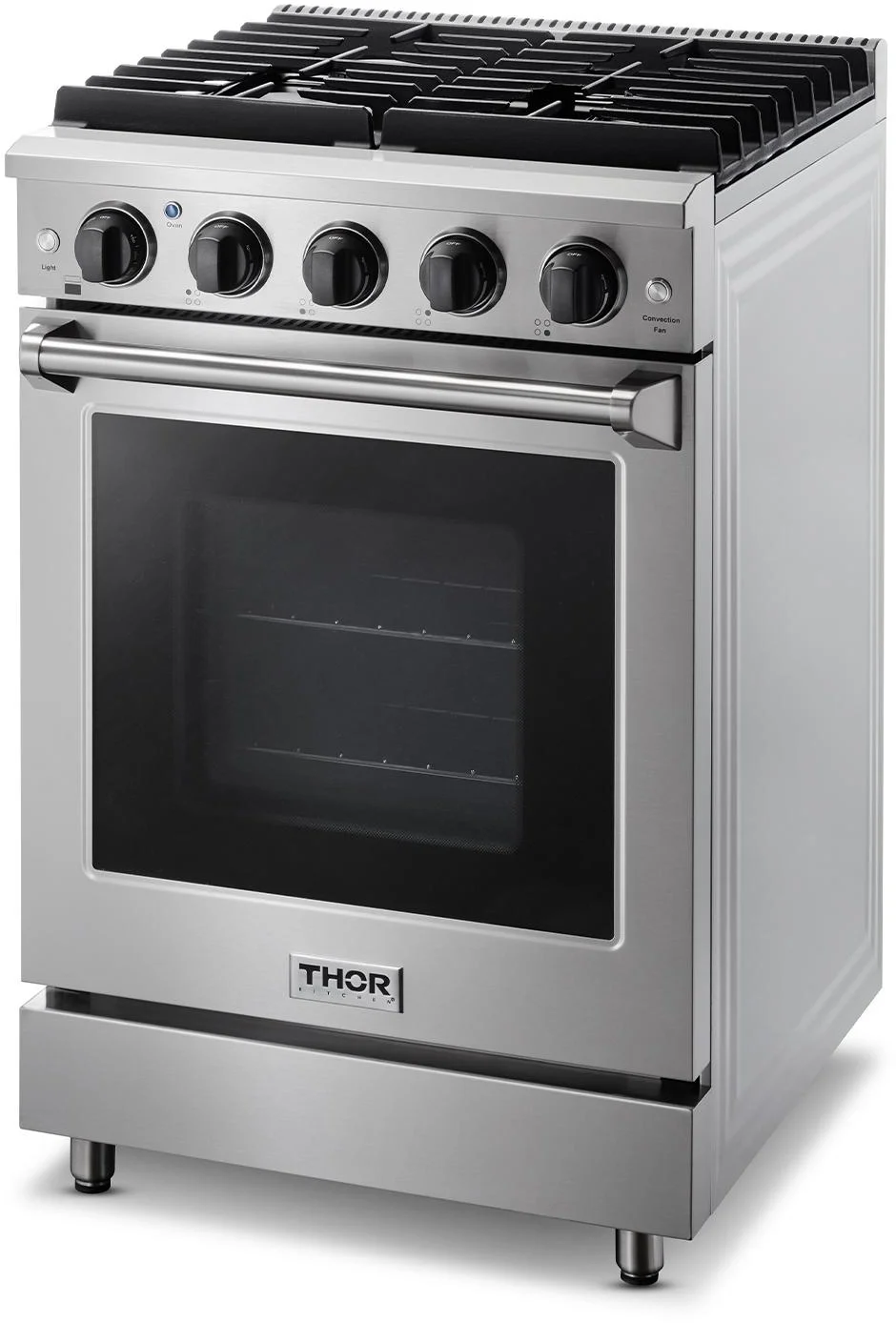 Thor Kitchen LRG2401ULP 24 Inch Liquid Propane, All Gas Freestanding Range in