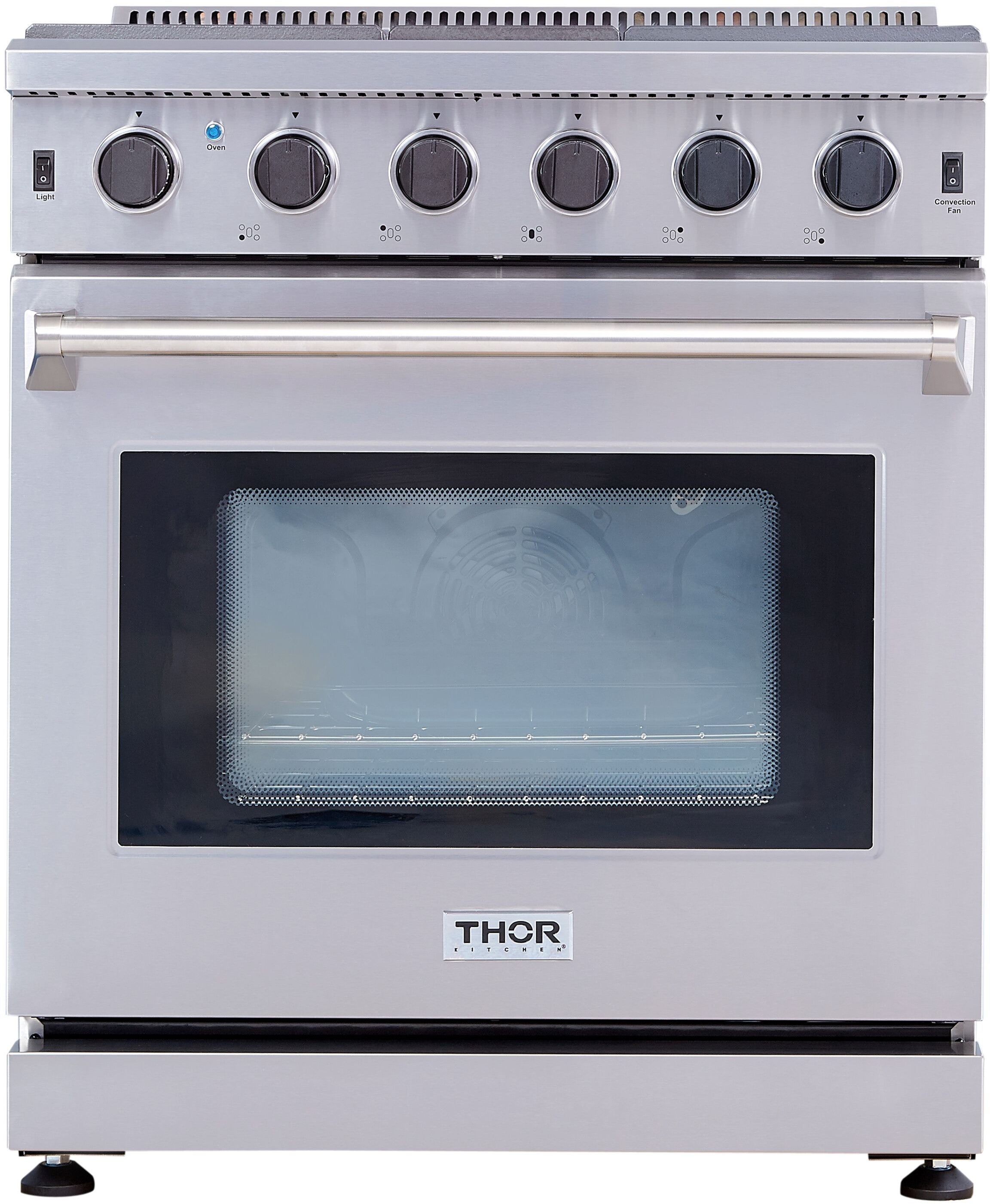 Thor Kitchen LRG3001ULP 30 Inch Stainless Steel Gas Freestanding Range, in Stain