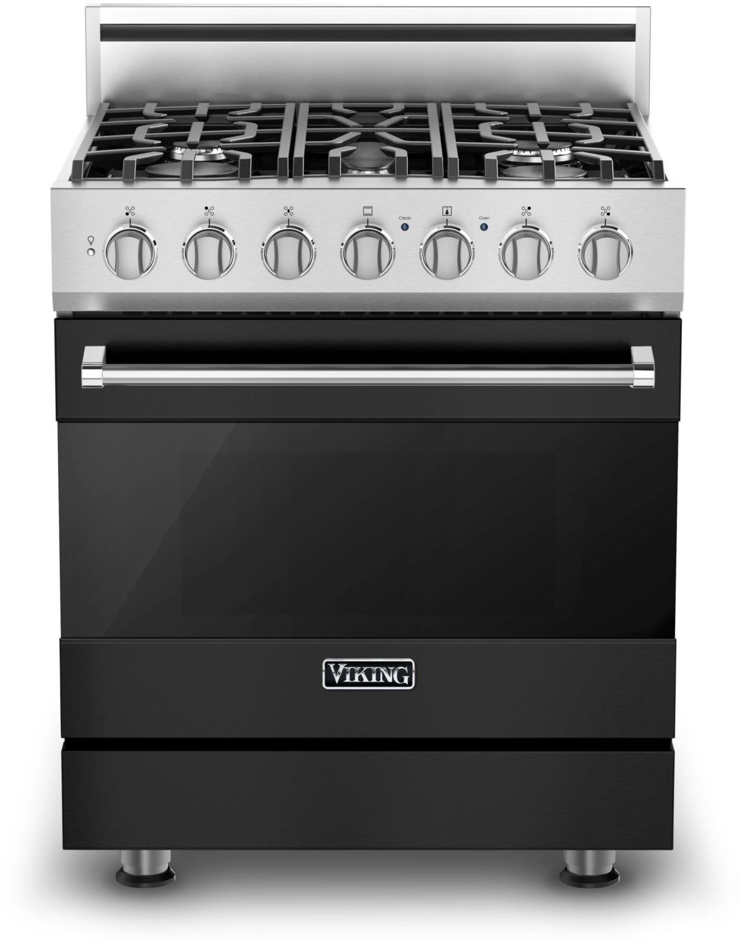 Viking RVGR33025BCS 3 Series 30 Inch Cast Black Gas Convection Freestanding Range
