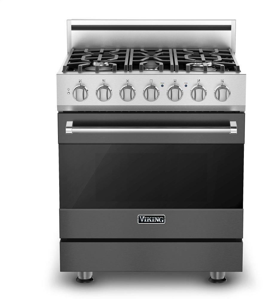 Viking RVGR33025BDGLP 3 Series 30 Inch Damascus Grey Gas Convection Freestanding Range