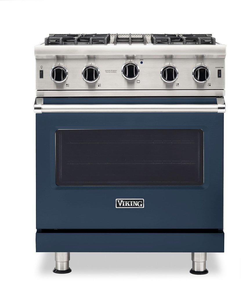 Viking VGIC53024BSB 5 Series 30 Inch Slate Blue Gas Convection Freestanding Range
