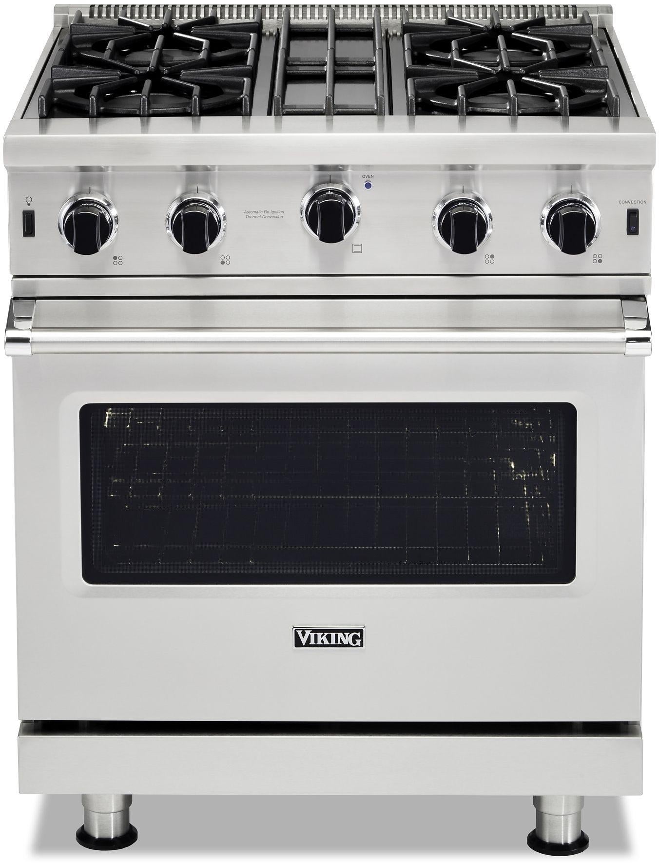 Viking VGIC53024BSS 5 Series 30 Inch Stainless Steel Gas Convection Freestanding Range