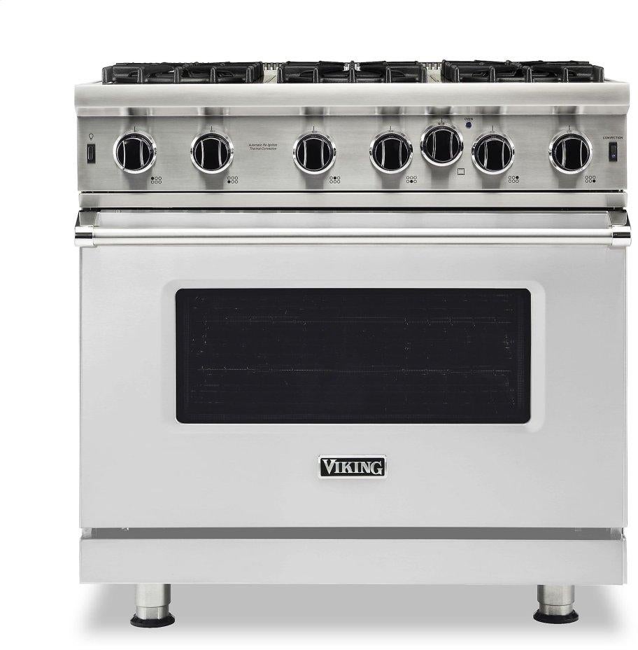 Viking VGIC53626BSS 5 Series 36 Inch Stainless Steel Gas Convection Freestanding Range
