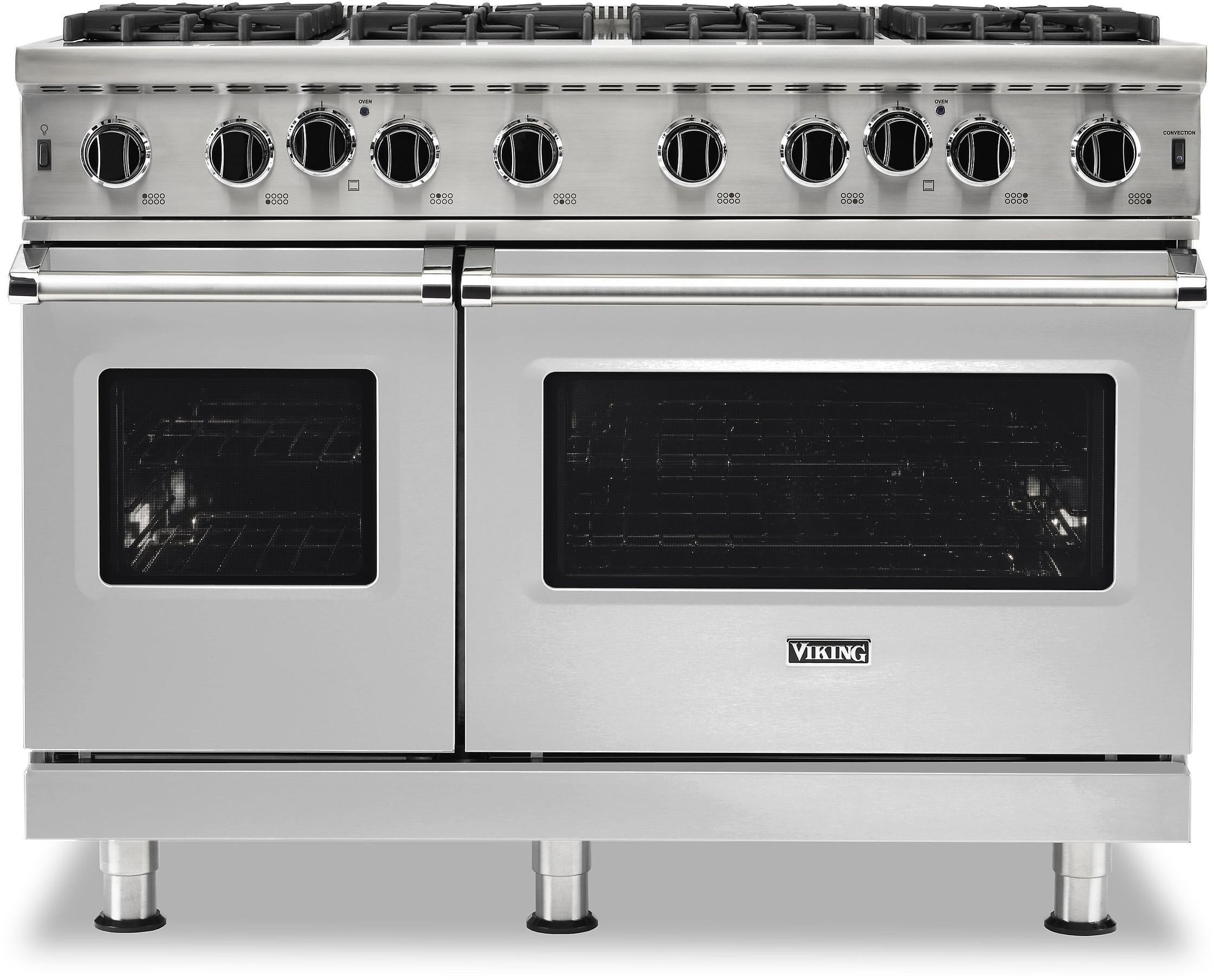 Viking VGIC54828BSSLP 48 Inch Stainless Steel Gas Freestanding Range