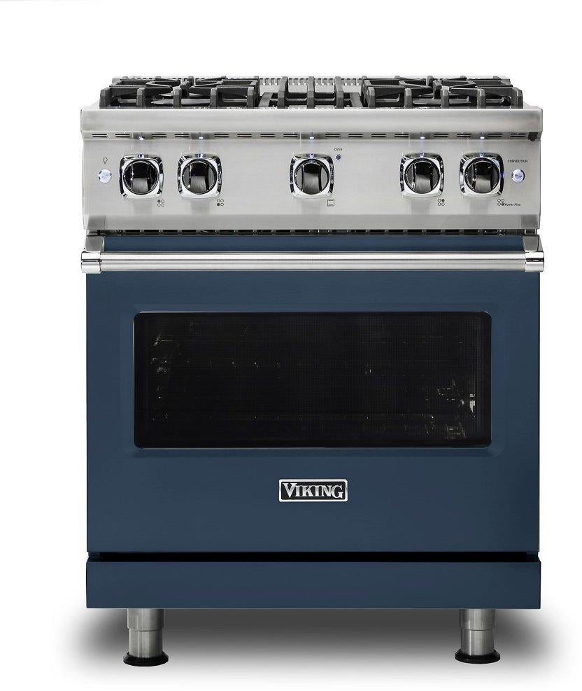 Viking VGR5304BSBLP  5 Series 30 Inch Slate Blue Gas Convection Freestanding Range