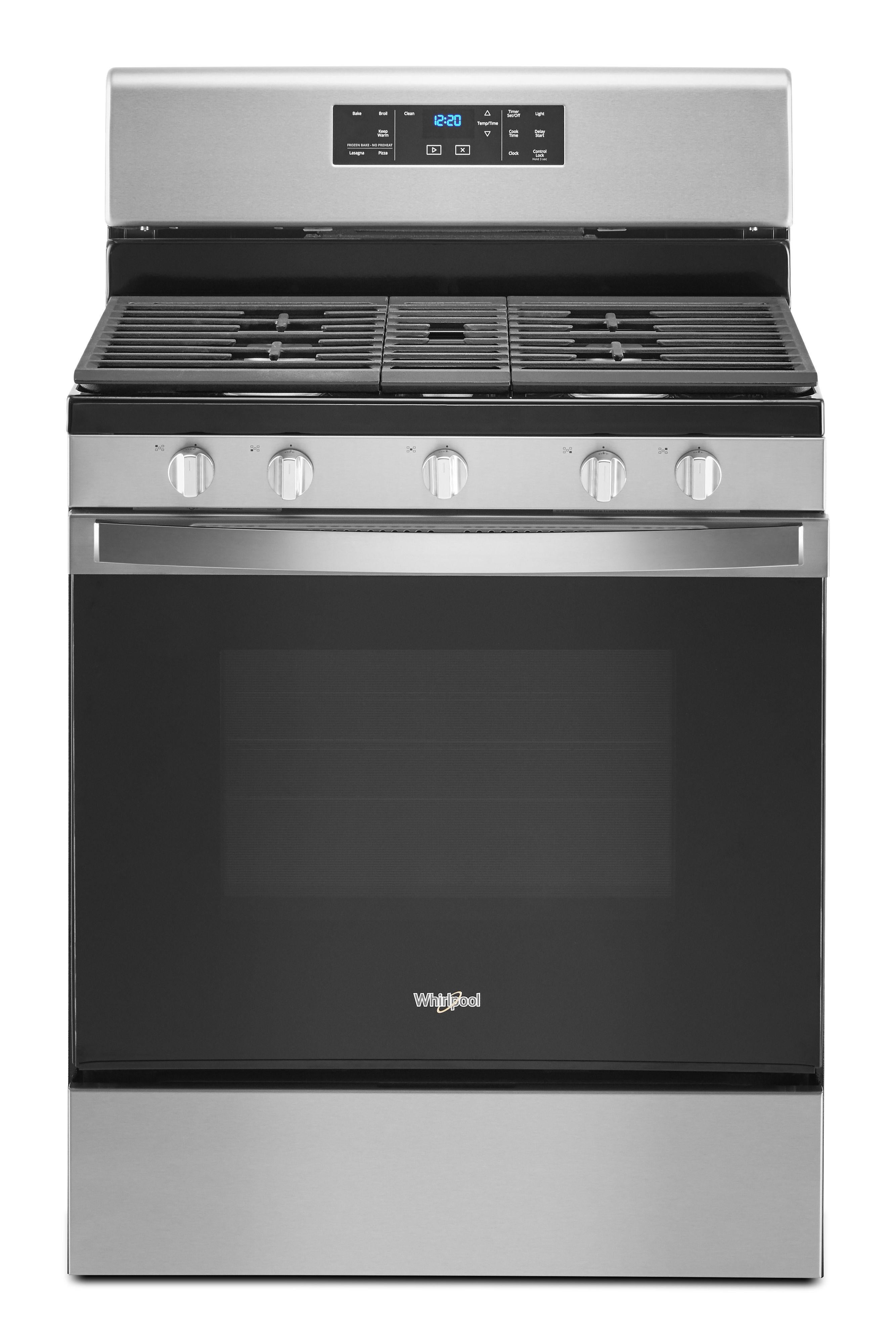 Whirlpool 30" Stainless Steel Gas Sealed Burner Range