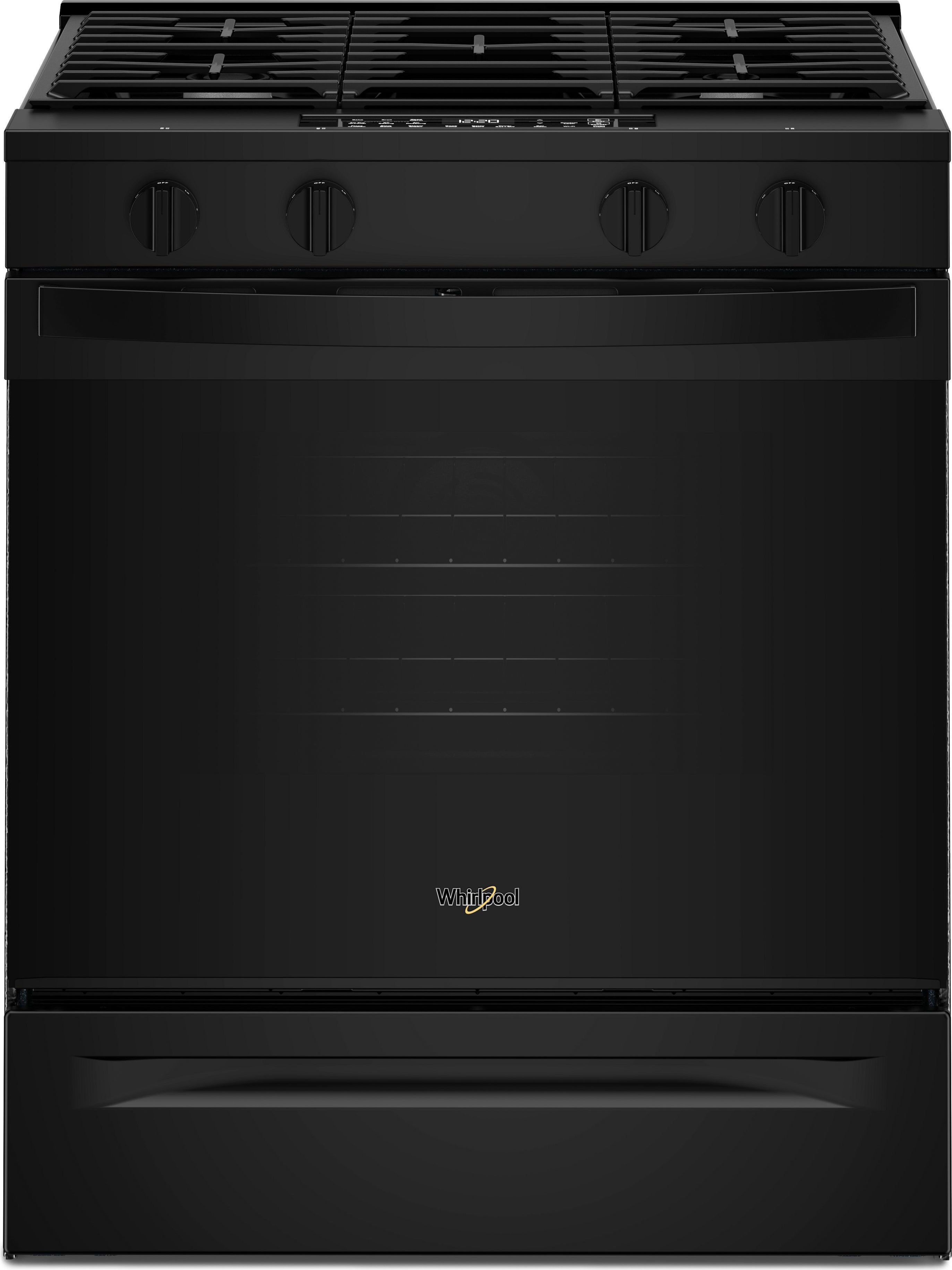 Whirlpool 30 inch 5 Cu. Ft. Smart Slide-In Gas Range With Air Cooking Technology And Steam Clean: Wsgs4530tx
