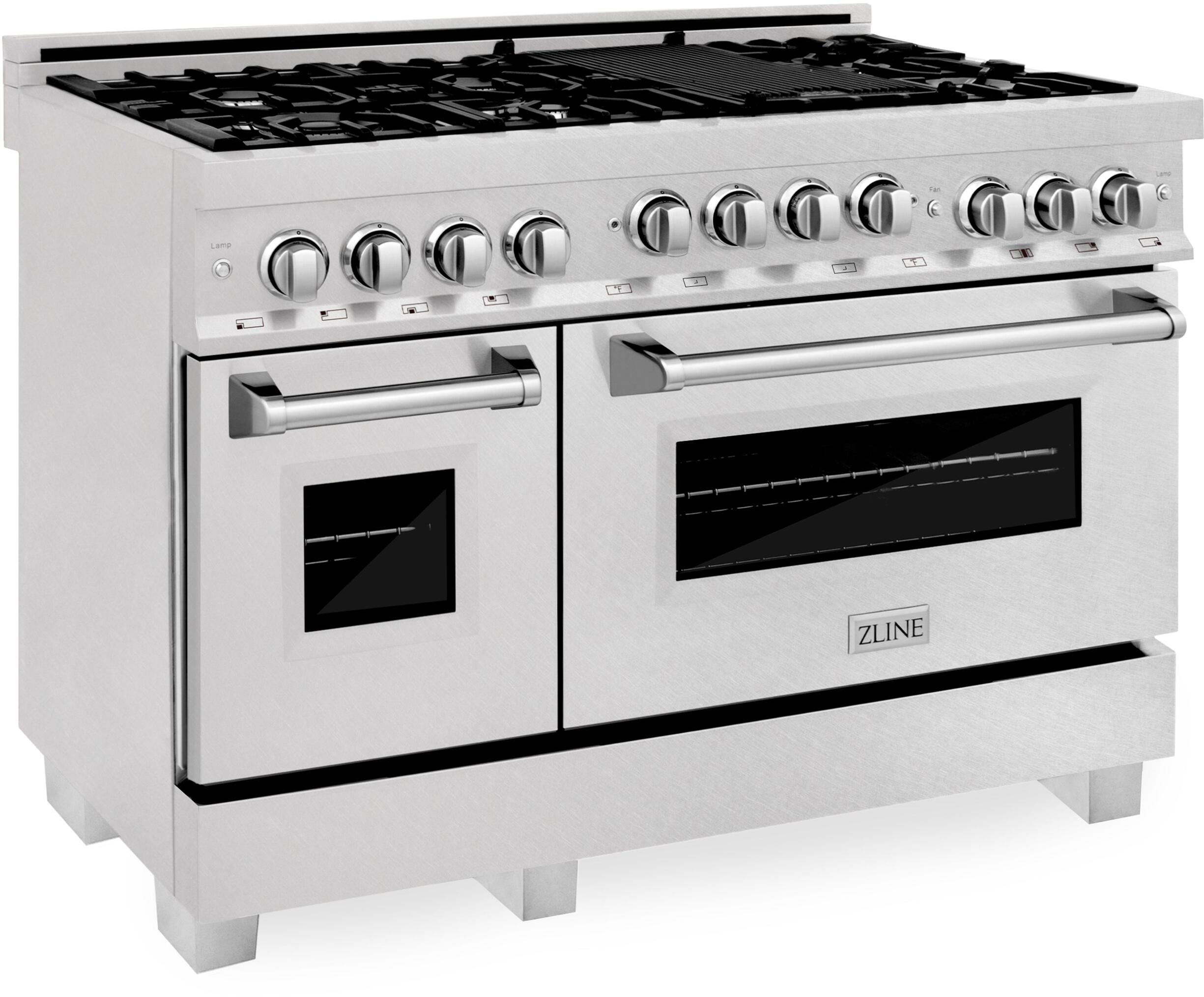 Z Line ZLINE RGSSN48 48 Inch Natural Gas, All Gas Double Oven Freestanding Range in Du