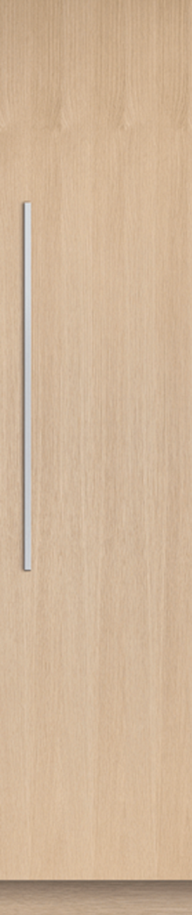 Fisher Paykel Integrated 18" 7.8 Cu. Ft. Custom Panel Built-In Column Freezer with White Steel Interior - Right Hinge, Energy Star