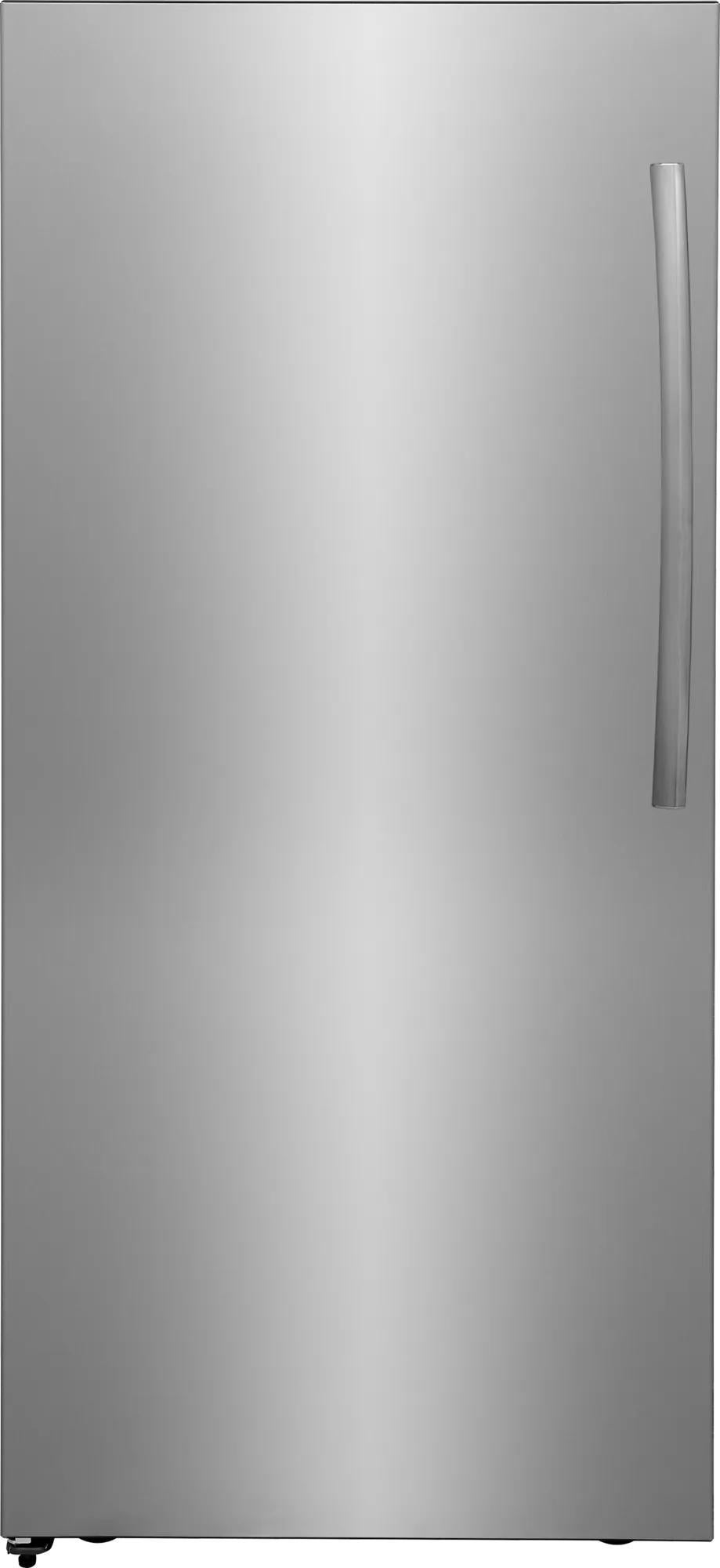 Frigidaire Gallery 24 Inch Freestanding 18.6 Cu. Ft. All Freezer: Fingerprint Resistant Stainless Steel