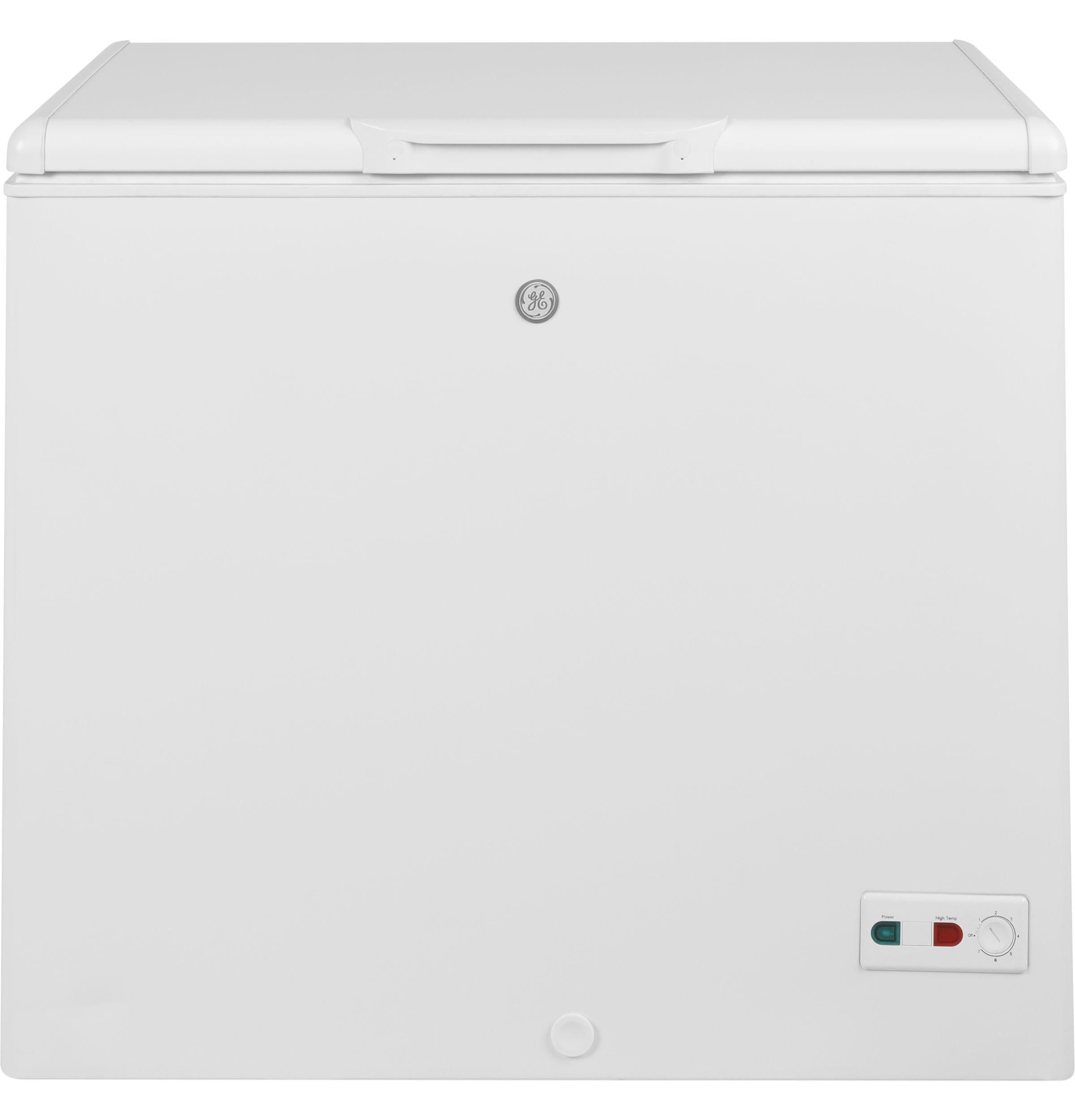 GE 37 Inch Freestanding Chest Counter Depth Freezer, in White