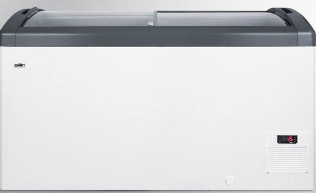 Summit Commercial 52" 12.4 cu.ft. White with Sliding Glass Door & Lock Chest Freezer