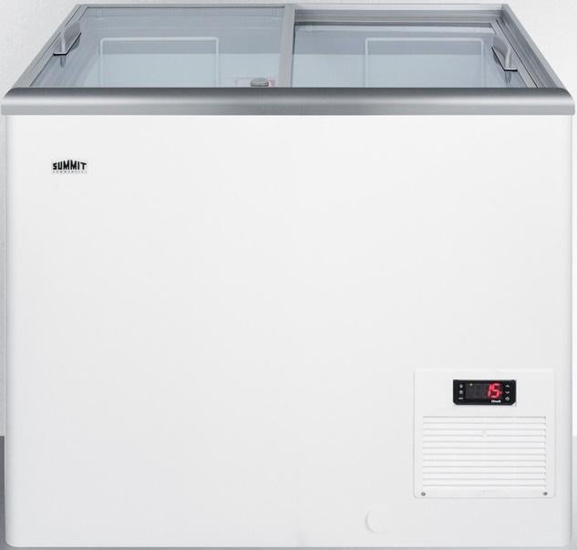 Summit Commercial 30" 7.2 cu.ft. White Chest Freezer with Lock