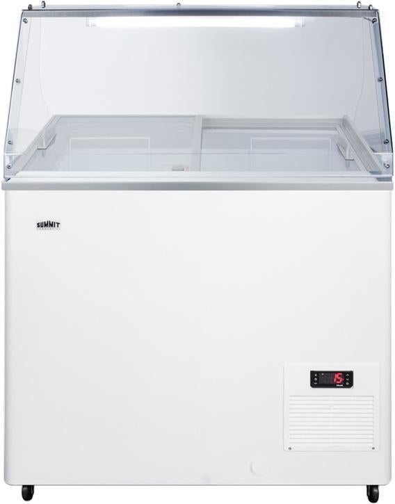 Summit Commercial 30" 7.2 cu.ft. White Chest Freezer with Lock