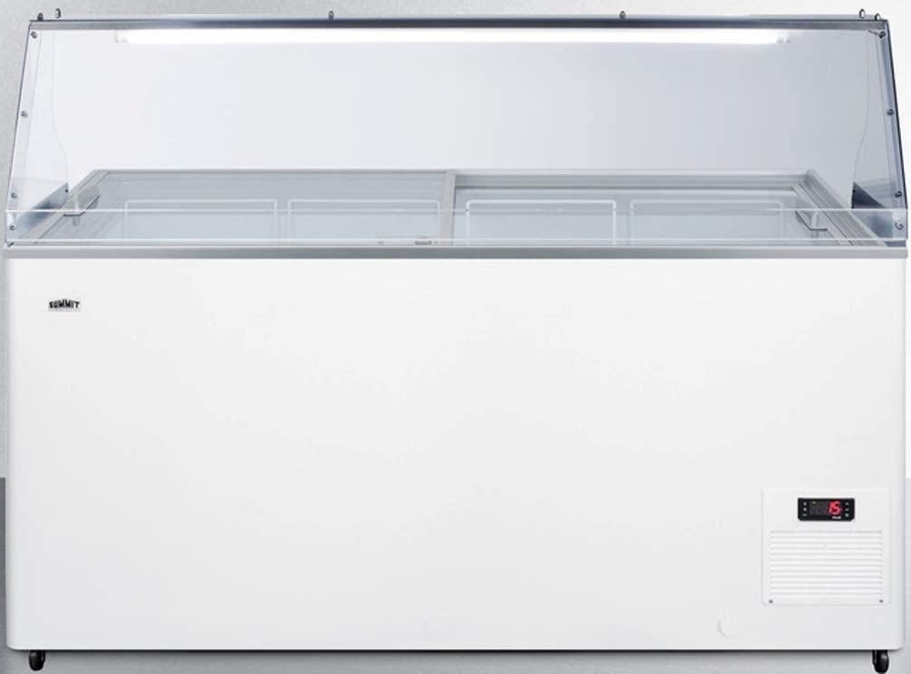 Summit Commercial 53" 14.1 cu.ft. White Chest Freezer - With Lock
