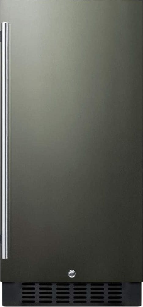 Summit 15" 2.45 cu.ft. Black Stainles Steel Compact Freezer