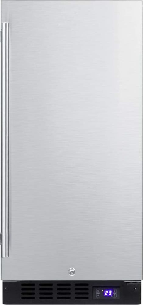 Summit 15" 2.45 Cu. Ft. Stainless Steel Built-In Compact Freezer