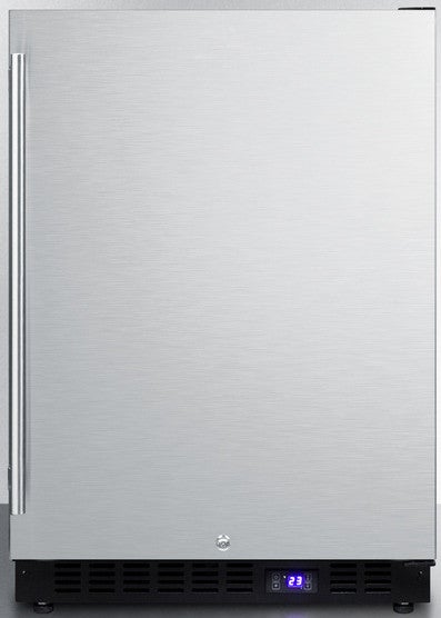 Summit 24" 4.72 cu. ft. Stainless Steel Undercounter Compact Freezer
