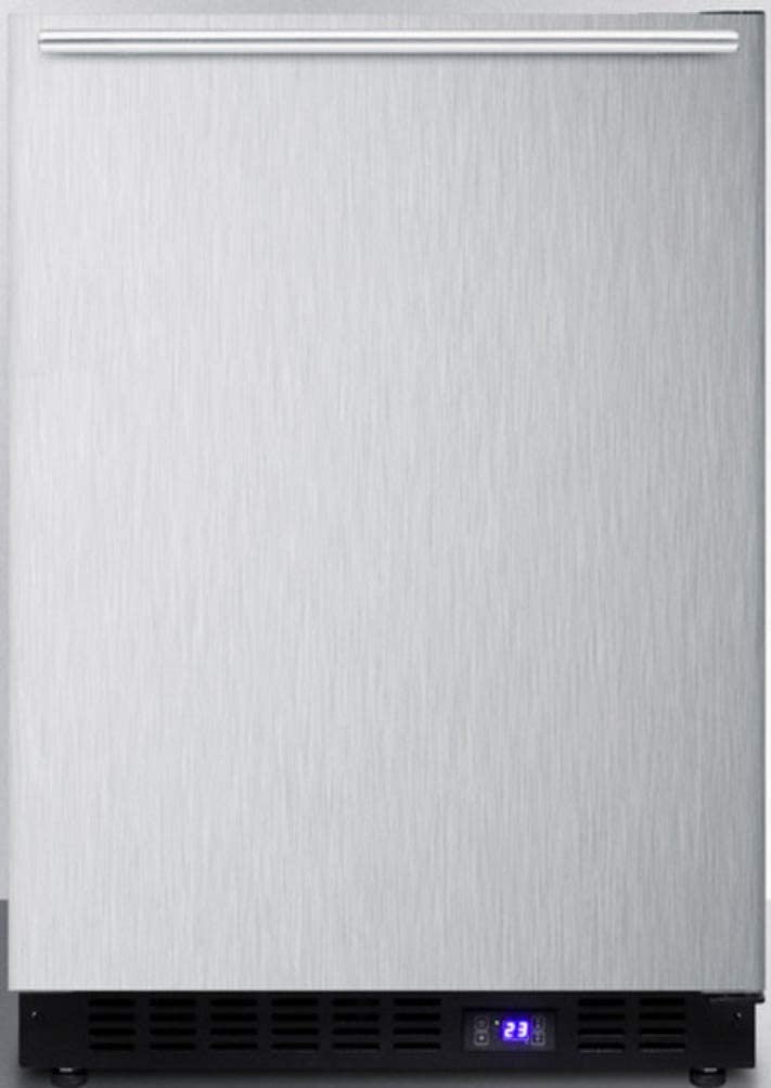Summit 24" 4.72 cu. ft. Stainless Steel Undercounter Compact Freezer