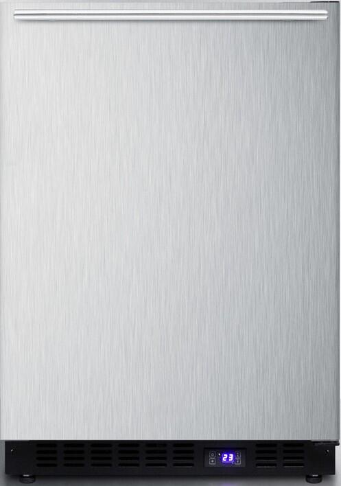 Summit 24" 4.72 cu. ft. Stainless Steel Undercounter Compact Freezer