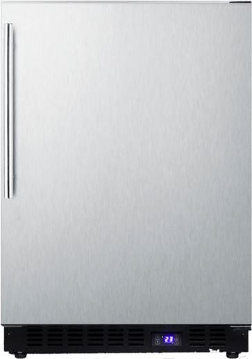 Summit 24" 4.72 cu. ft. Stainless Steel Undercounter Compact Freezer