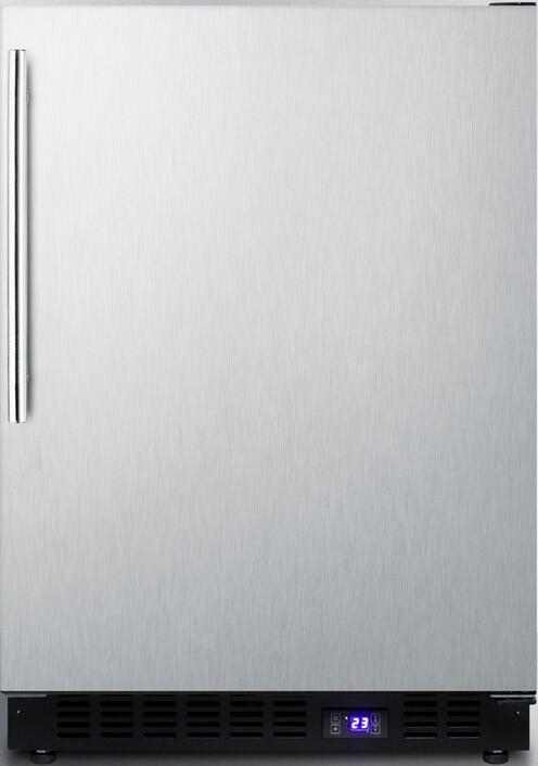 Summit 24" 4.72 cu. ft. Stainless Steel Undercounter Compact Freezer