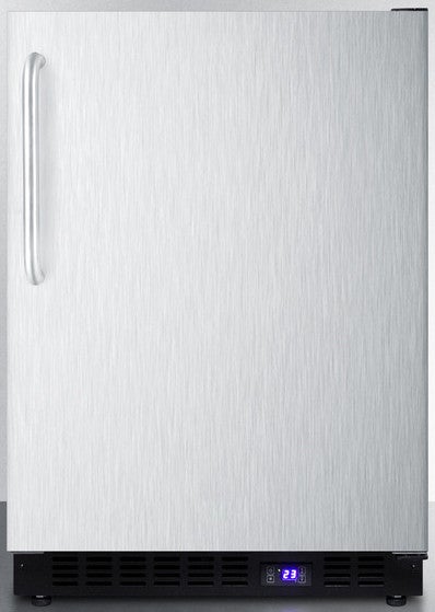 Summit 24" 4.72 cu. ft. Stainless Steel Undercounter Compact Freezer