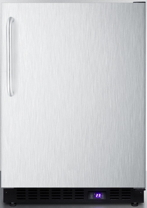 Summit 24" 4.72 cu. ft. Stainless Steel Undercounter Compact Freezer