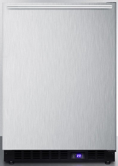 Summit 24" 4.72 cu. ft. Stainless Steel Undercounter Compact Freezer