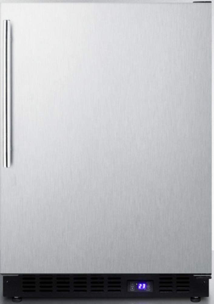 Summit 24" 4.72 cu. ft. Stainless Steel Undercounter Compact Freezer
