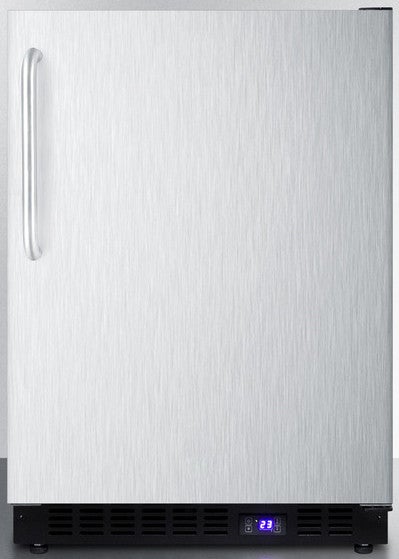 Summit 24" 4.72 cu. ft. Stainless Steel Undercounter Compact Freezer