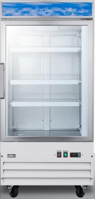 Summit 27" 9.0 cu. ft. Stainless Steel Upright Freezer
