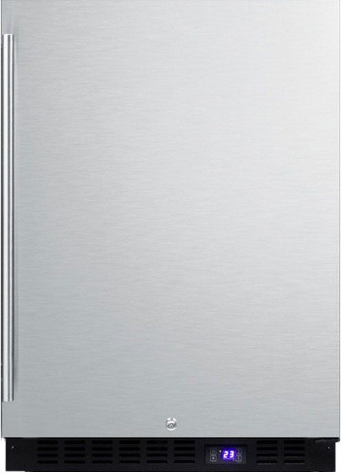 Summit 24" 4.72 cu. ft. Stainless Steel Undercounter Compact Freezer