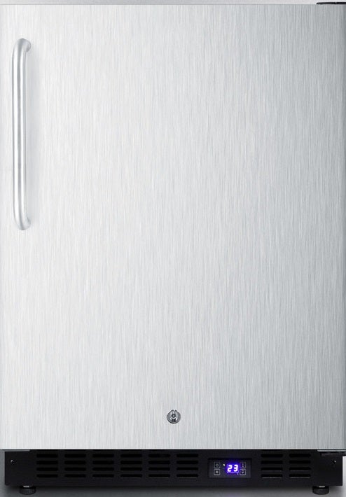 Summit 24" 4.72 cu. ft. Stainless Steel Undercounter Compact Freezer